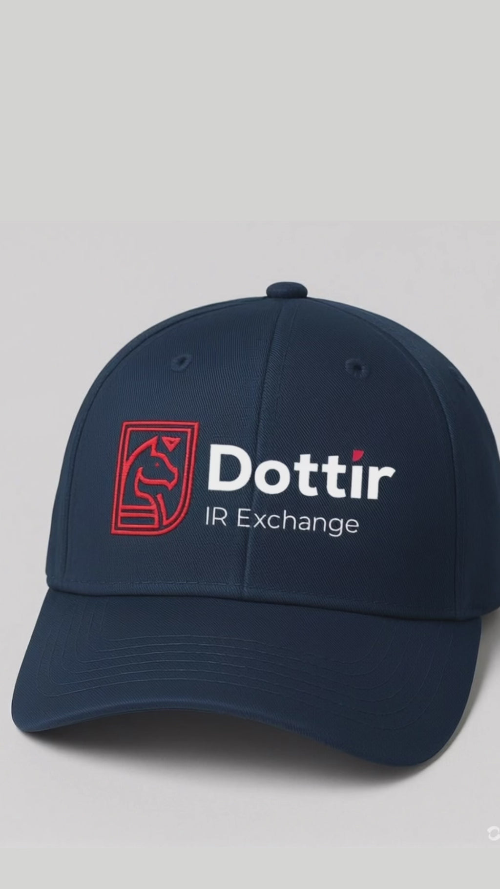 Embroidered Dottir Cap – Navy Blue
