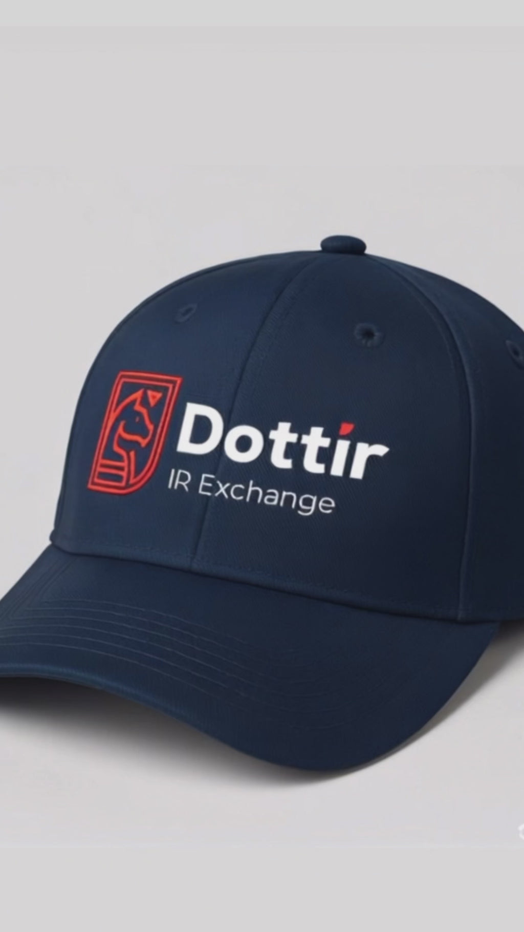 Embroidered Dottir Cap – Navy Blue